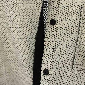 Acne Studios 14SS シャツ ブラウス 半袖 スパンコール 絹 シルク 34 シルバー色 /HN GY03