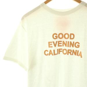 STANDARD CALIFORNIA Tシャツ カットソー コットン プリント L 白 オレンジ /CX GY03