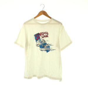 Tシャツ カットソー プリント L 白 スカル /CX GY03