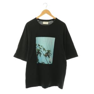 Tシャツ カットソー プリント 半袖 3 ブラック マルチカラー /ES GY03
