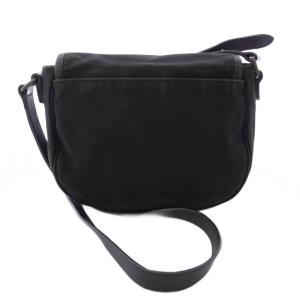 BURBERRY LONDON ショルダーバッグ ポシェット キャンバス 黒 ブラック /TK GY12