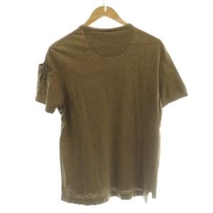 DOLCE&GABBANA ヘンリーネックTシャツ カットソー 半袖 イタリア製 34/48 茶 ブラウン /SS OS GY12