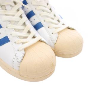 adidas PRO MODEL VIN ハイカットスニーカー シューズ US9.5 白 ホワイト 青 ブルー 452133
