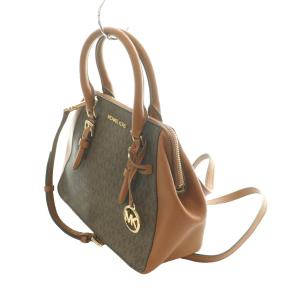 MICHAEL KORS シャーロット MD 2WAYバッグ ハンド ショルダー 茶 ブラウン /SS OS GY01