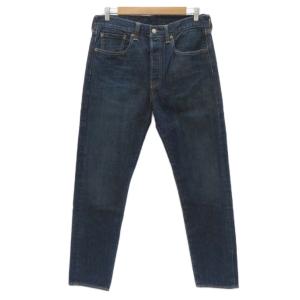 501CT デニムパンツ 32 ネイビー ボタンフライ