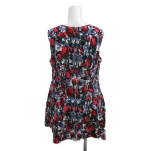MARNI 18SS シャツ ブラウス 36 マルチカラー 花柄 ノースリーブ ラウンドネック /PP GY19