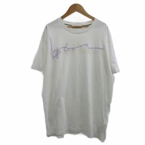 Tシャツ XL 白 ホワイト 半袖 ロゴプリント ラウンドネック カットソー 76152NS80 /PP