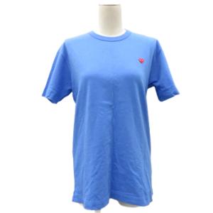 2021年 Tシャツ カットソー クルーネック 半袖 M 青 ブルー 半袖 ロゴ /HO59 GY19