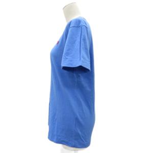 PLAY Comme des Garçons 2021年 Tシャツ カットソー クルーネック 半袖 M 青 ブルー 半袖 ロゴ /HO59 GY19