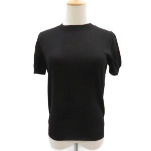 UNIFORME ニット セーター 半袖 ウール 黒 ブラック 8U4S04AM701 /SM25 GY19