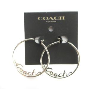 ピアス アクセサリー 両耳用 リング ロゴ シルバー色 GY19 /MQ