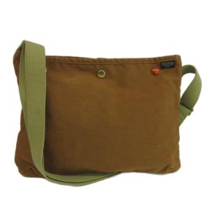 吉田カバン コッピ COPPI ショルダーバッグ サコッシュ キャンバス ロゴ 茶色 ブラウン /XZ