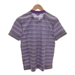 Paul Smith COLLECTION タグ付き Tシャツ カットソー 半袖 ボーダー マルチカラー M パープル /MX