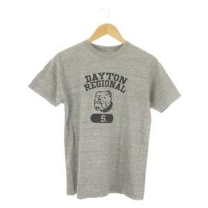 Tシャツ S グレー 半袖 ブルドッグプリント /CK21 GY03
