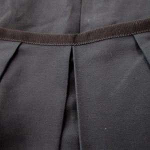 JIL SANDER NAVY スカート 42 紺 ネイビー タック入り フレア ミディ丈 /AO27 GY03