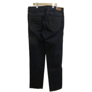 Ermenegildo Zegna デニム ジーンズ インディゴ ブルー 無地 ジッパーポケット 長ズボン フルレングス /PP GY12