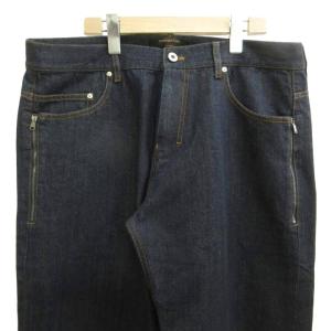 Ermenegildo Zegna デニム ジーンズ インディゴ ブルー 無地 ジッパーポケット 長ズボン フルレングス /PP GY12