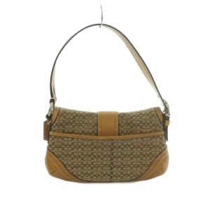 COACH ソーホー ミニシグネチャー ハンドバッグ ベージュ F10925
