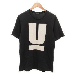 TEE BASIC Tシャツ Uロゴ 半袖 L 黒 ブラック /JS GY12