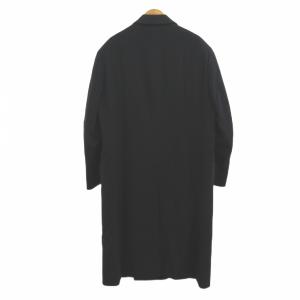 Aquascutum アクアスキュータム-チェスターコート ウール ネイビー