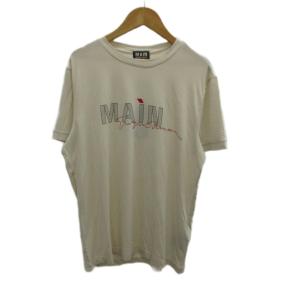 main Tシャツ 50 ベージュ ロゴ 半袖 /KK GY19