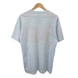 Supreme 半袖Tシャツ M ライトブルー レッド