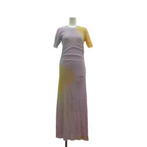 プリンテッドチュールミディドレス Printed tulle midi dress タイトワンピース XS