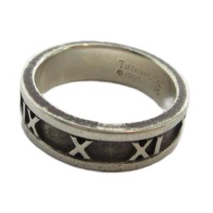 アトラス リング アクセサリー 指輪 ロゴ ローマン Silver925 1995年製 15号 シルバー色