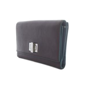 FENDI フェンディ-PEEKABOO 長財布 ウォレット ワインレッド レザー