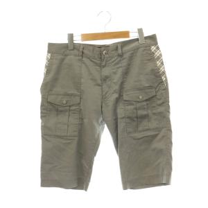 ショートパンツ ショーツ ポケット付き チェック ホースロゴ ハーフ 76 グレー /HK GY01