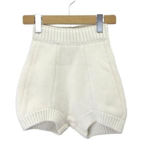 ニットショートパンツ カシミヤ 36 ホワイト