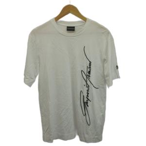 Tシャツ 半袖 S 白 ホワイト ロゴプリント ラウンドネック 3H1TN4 1JCQZ /KK GY19