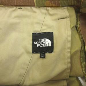 THE NORTH FACE セボナーショートパンツ カモフラ柄 L 緑 グリーン カーキ 茶 ブラウン ハーフ丈 迷彩柄 ロゴ刺繍