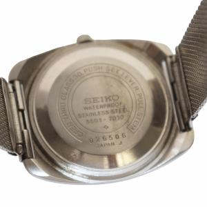 SEIKO LORD MATIC ロードマチック 腕時計 ウォッチ 自動巻き ラウンド 23石 シルバーカラー 5601-7010