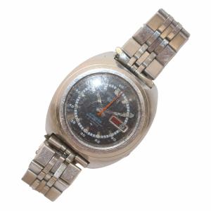 SEIKO 5 SPORTS ファイブ スポーツ 腕時計 ウォッチ 自動巻き デイデイト ラウンド 3針 21石 シルバー色 文字盤黒