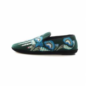 LOEWE エンブロイダリー スリッパ Embroidered Slipper スリッポン モカシン ロゴ フラット 刺繍 36 23cm
