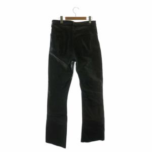 vanson Leathers USA製 レザーパンツ ストレート ジップフライ 32 L 黒 ブラック