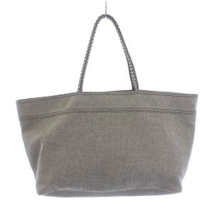 BURBERRY BLUE LABEL トートバッグ ハンドバッグ キャンバス ラメ ホースロゴ グレー