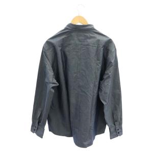 Calvin Klein ワークシャツ 長袖 フロンボタン コットン 4L グレー