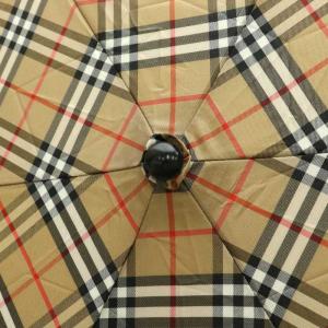 BURBERRY 傘 雨傘 アンサンブル 折り畳み傘 ノバチェック 総柄 ロゴ ベージュ