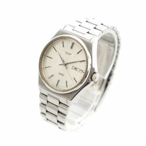 SEIKO 7N48-7000 SPIRIT スピリット 腕時計 ウォッチ クォーツ デイデイト 白文字盤 シルバー色 SS GY27