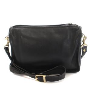 COACH オールドコーチ ショルダーバッグ レザー スクエア 黒 ブラック 2028