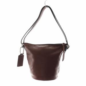 COACH 32281 ブリーカー ワンショルダーバッグ ミニダッフル レザー ロゴ 茶 ブラウン GY18