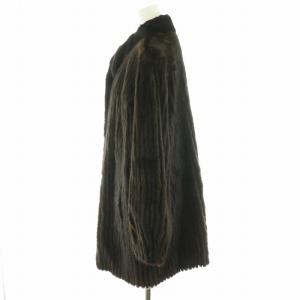 SAGA MINK 銀サガ 銀SAGA 毛皮コート ミンクファー 大きいサイズ 15 XL 茶 ブラウン