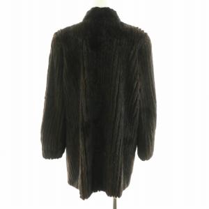 SAGA MINK 銀サガ 銀SAGA 毛皮コート ミンクファー 大きいサイズ 15 XL 茶 ブラウン