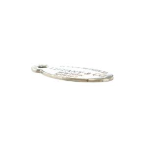 TIFFANY&Co. ネックレス ペンダントトップのみ プレート型 ロゴ シルバーカラー