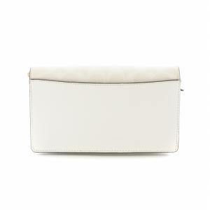 COACH ショルダーウォレット 長財布 バッグ PVC シグネチャー ゴールドチェーン ロゴ 白 ホワイト F03036 3036 GY18
