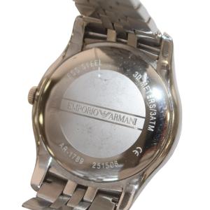 EMPORIO ARMANI CLASSIC クラシック スモールセコンド 腕時計 ウォッチ クォーツ ローマン ロゴ ラウンド 3針 文字盤青 ブルー