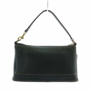 COACH オールドコーチ ハンドバッグ アクセサリーポーチ ミニ レザー 黒 ブラック 9311