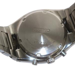 SEIKO CHRONOGRAPH 50M 腕時計 ウォッチ クォーツ クロノグラフ デイト シルバー色